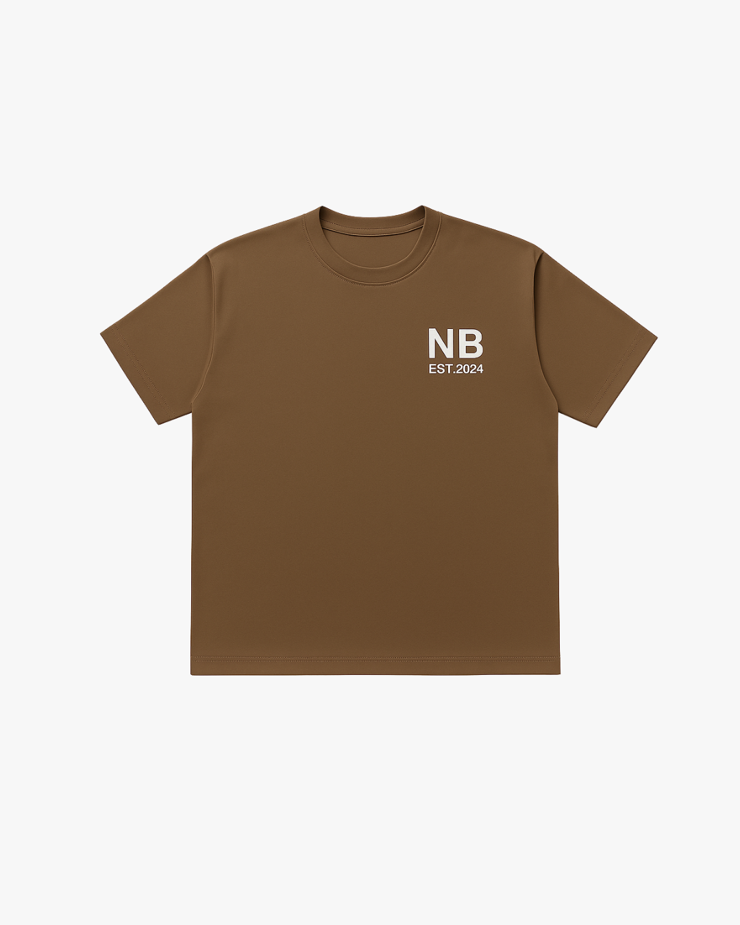 brown basic tee